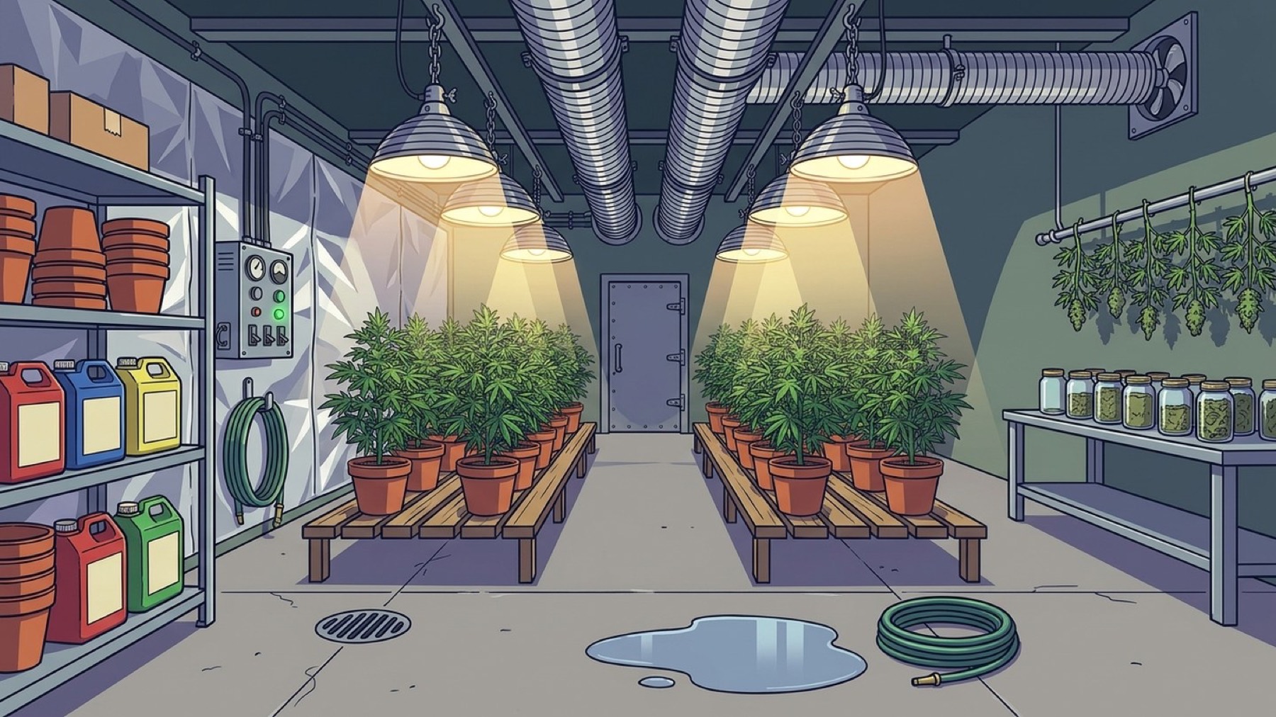 The Grow House — the sister den under the lamps