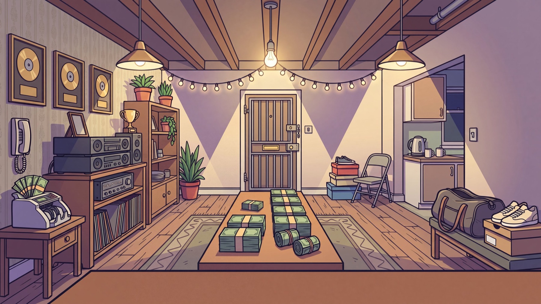 Trap House — the den in daylight